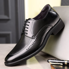 2023 Summer Casual Breathable Hollow Leather Shoes