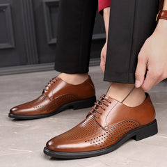 2023 Summer Casual Breathable Hollow Leather Shoes