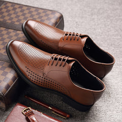 2023 Summer Casual Breathable Hollow Leather Shoes