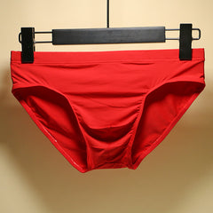 Men's Ice Silk Nylon Breathable Fashionable Low Waist Briefs