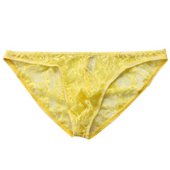 Men's Fashion Jacquard Lace Briefs