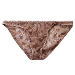Men's Fashion Jacquard Lace Briefs