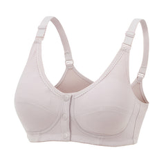 Three Button Lace Front Bra