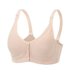 Three Button Lace Front Bra