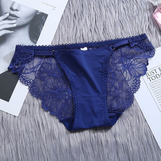 New style thin transparent lace ice silk seamless underwear