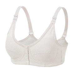 Three Button Lace Front Bra
