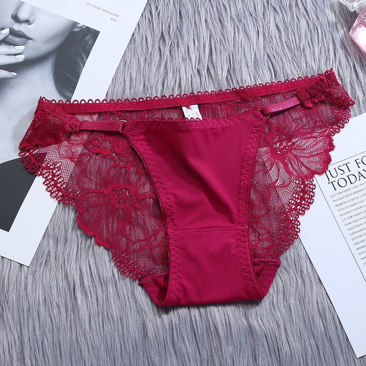 New style thin transparent lace ice silk seamless underwear