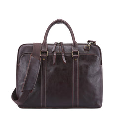 Men's Genuine Leather Briefcase Vintage Handbag