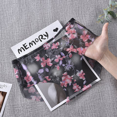 Sexy Transparent Mesh Seamless Jacquard Comfortable Briefs