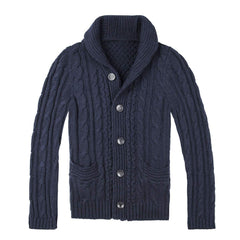 2023 Men's Single Breasted Pocket Cardigan Sweater