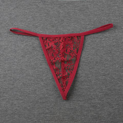 Sexy Floral Lace Transparent Sexy Thong