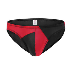 Men's Sexy Ice Silk Colorblock Briefs