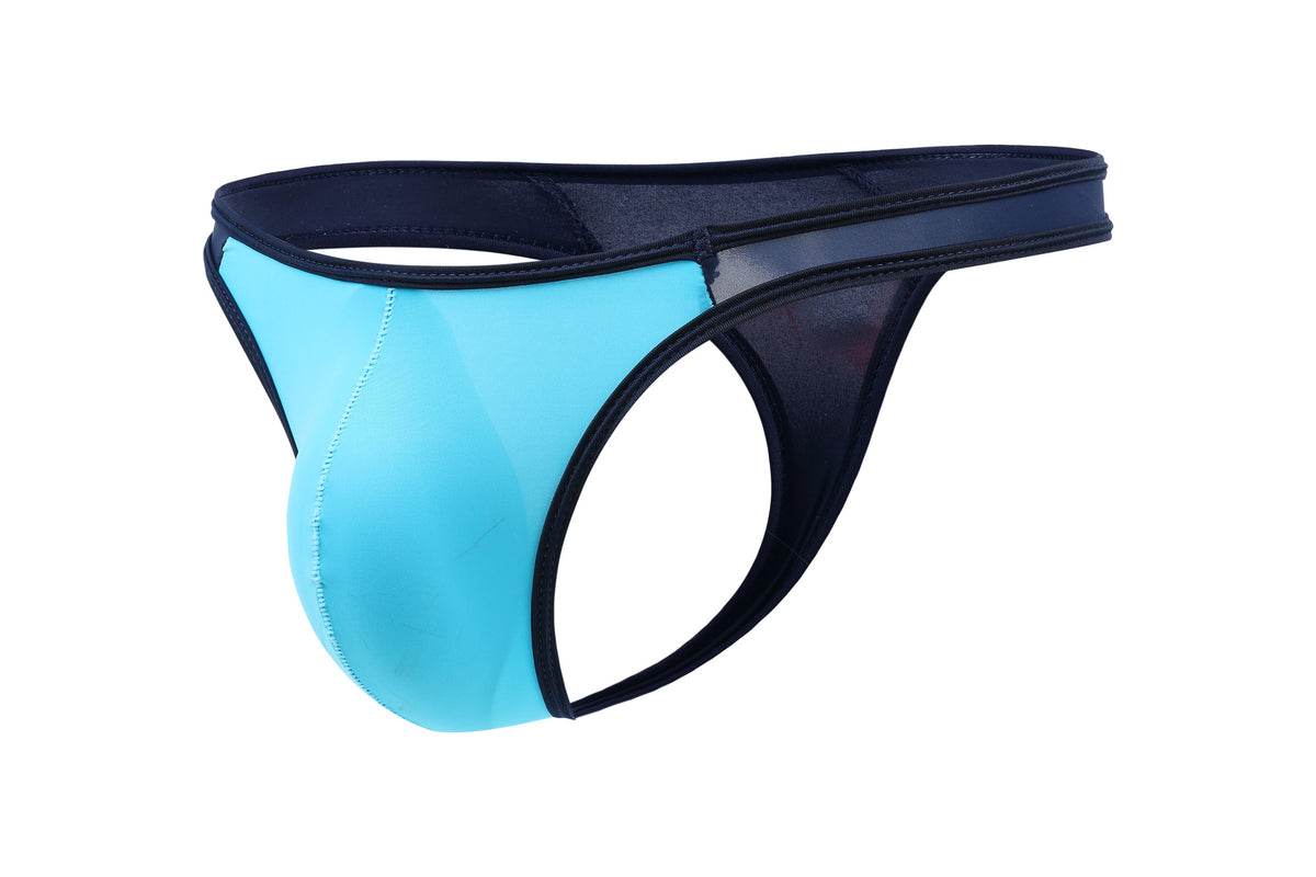 Men's Ice Silk Low Waist Contrast Color Trendy Thong