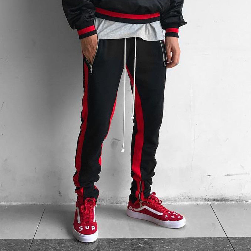 2024 New Men's Fashion Color Matching Sports Pants