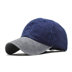 Men's Pure Cotton Patchwork Baseball Cap
