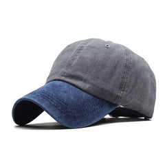 Men's Pure Cotton Patchwork Baseball Cap