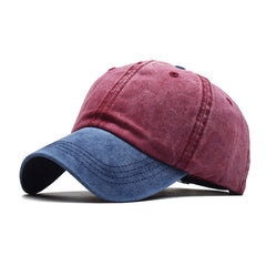 Men's Pure Cotton Patchwork Baseball Cap