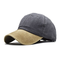 Men's Pure Cotton Patchwork Baseball Cap