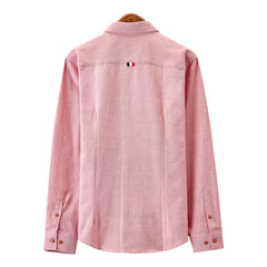 Men's Casual Fashion Patchwork Long-sleeved Shirt