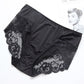 Lace Seamless Large Size Milk Ice Silk High Waist Mesh Panties