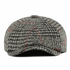 New autumn and winter wool retro peaked cap