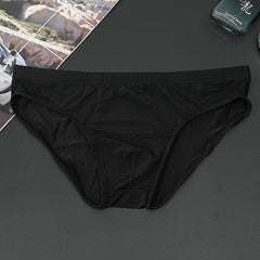 Men's New Style Ice Silk Sexy Breathable Low Waist Ultra-thin Nylon Briefs