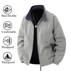 New Outdoor Contrast Color Bomber Jacket