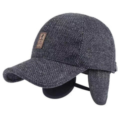 Men's Winter Woolen Cashmere Outdoor Casual Warm Baseball Cap