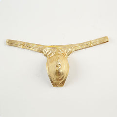 Men's Low Rise Breathable Comfort Patent Leather Thong