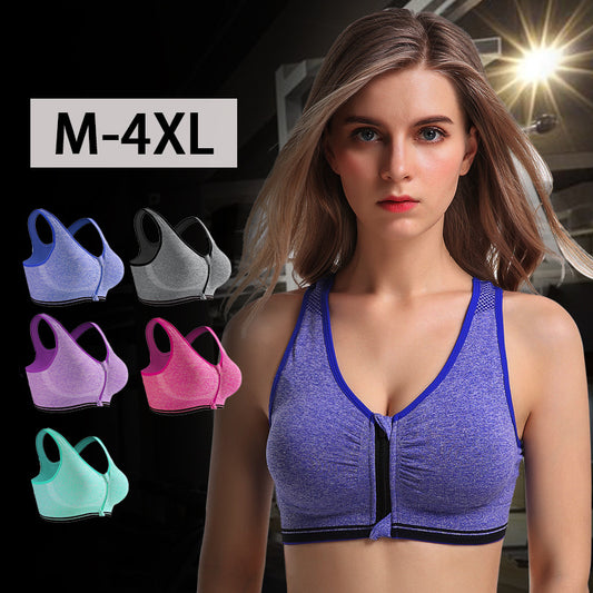 Zip Front Wireless Bra