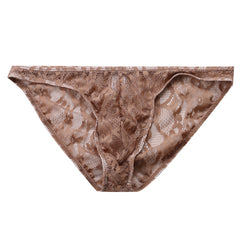 Men's Fashion Jacquard Lace Briefs