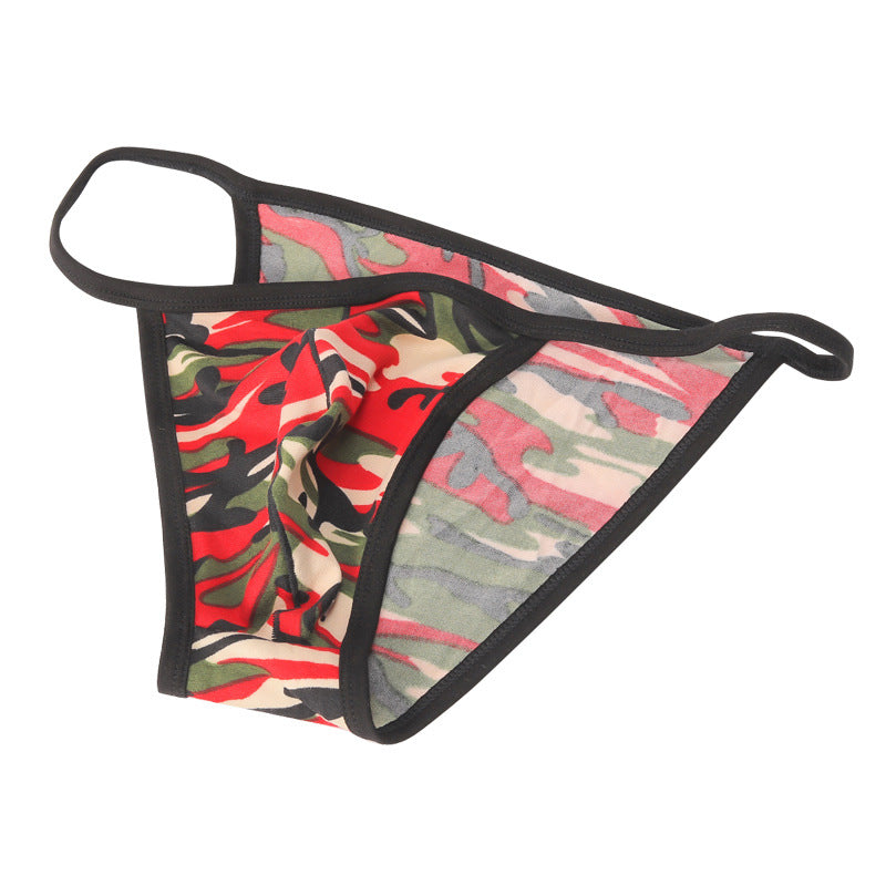 Sexy camouflage cotton low waist briefs