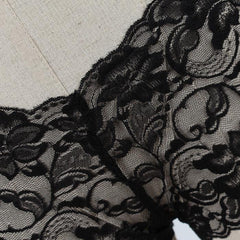 Low-waisted hollow transparent lace sexy panties