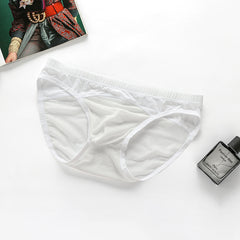 Men's Mesh High Elasticity Low Waist Breathable Briefs