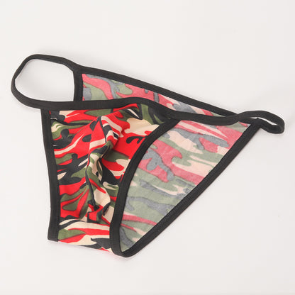 Sexy camouflage cotton low waist briefs