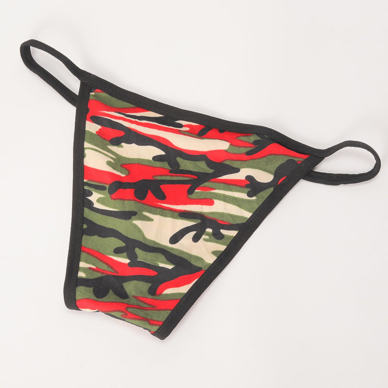 Sexy camouflage cotton low waist briefs