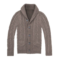 2023 Men's Single Breasted Pocket Cardigan Sweater