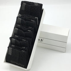 5 PCS Men's Sweat-absorbent Breathable Casual Trendy Letter Sports Socks