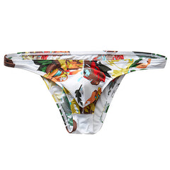 Men's New Ice Silk Quick-drying Breathable Printed Briefs