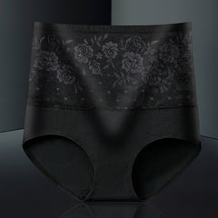 [ 5PCS ] Pure cotton high waist large size tummy control Panties