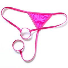 Men's Low Waist Sexy Ice Silk Skin-friendly Breathable Thong