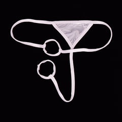 Men's Low Waist Sexy Ice Silk Skin-friendly Breathable Thong