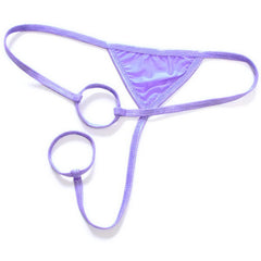Men's Low Waist Sexy Ice Silk Skin-friendly Breathable Thong