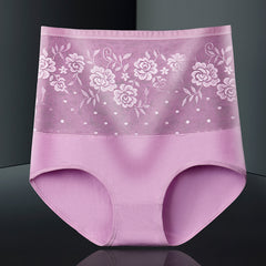 [ 5PCS ] Pure cotton high waist large size tummy control Panties