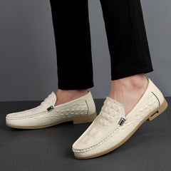 2024 New Driving Low-top Breathable Trendy Fashionable Casual Leather Shoes