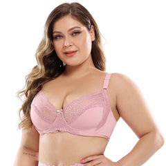 38-48DE full cup ultra-thin sexy lace large size bra