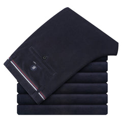 Men's Velvet Thickened Corduroy Business Slim Trousers