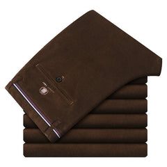 Men's Velvet Thickened Corduroy Business Slim Trousers