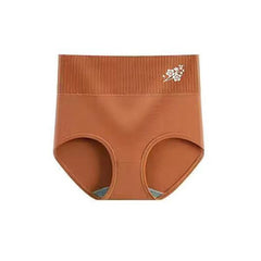 [5 PCS] Cotton High-Waisted Comfort Printed Panties -  
