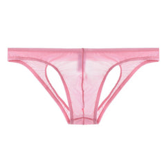 Men's Transparent Low Waist Sexy Mesh Briefs